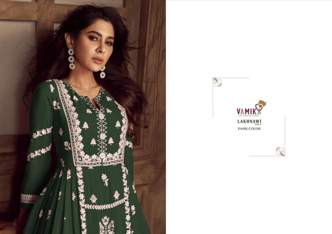 Lakhnavi Vol 4 By Vamika Readymade Wedding Salwar Suits Catalog